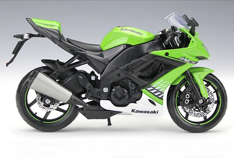 Высокая имитация 1:12 Kawasaki Ninja ZX-10R 2010 сплав модель мотоцикла металлический мотоцикл игрушки Детские подарки