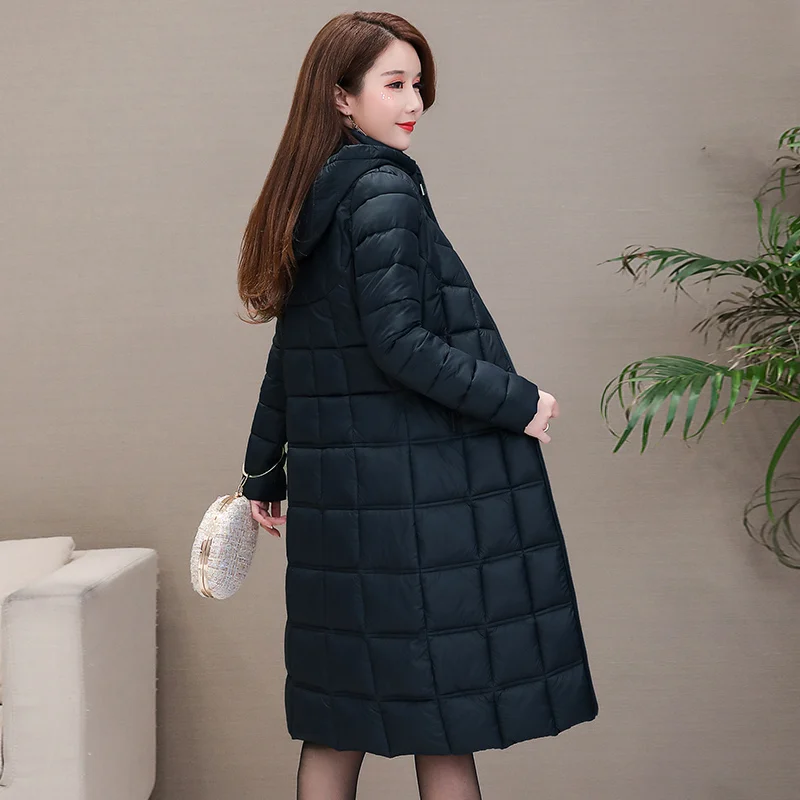 2019 New Winter Jackets Women Plus Size 4XL Casual Hooded Warm Cotton Padded Coat Female Long Down Jacket Women Parkas Outerwear