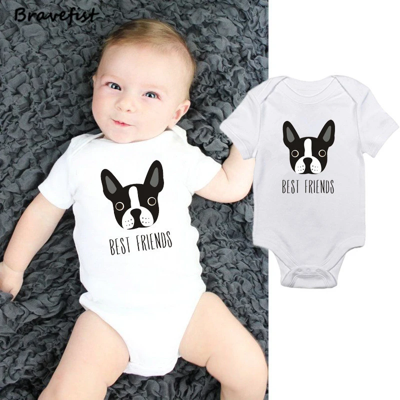 Boston Terrier Baby Boys Girls Jumpsuits Short Sleeve Romper Bodysuit Bodysuit Jumpsuit Outfits White Boston Terrier Baby Boys Girls Jumpsuits Short Sleeve Romper Bodysuit Bodysuit Jumpsuit Outfits White