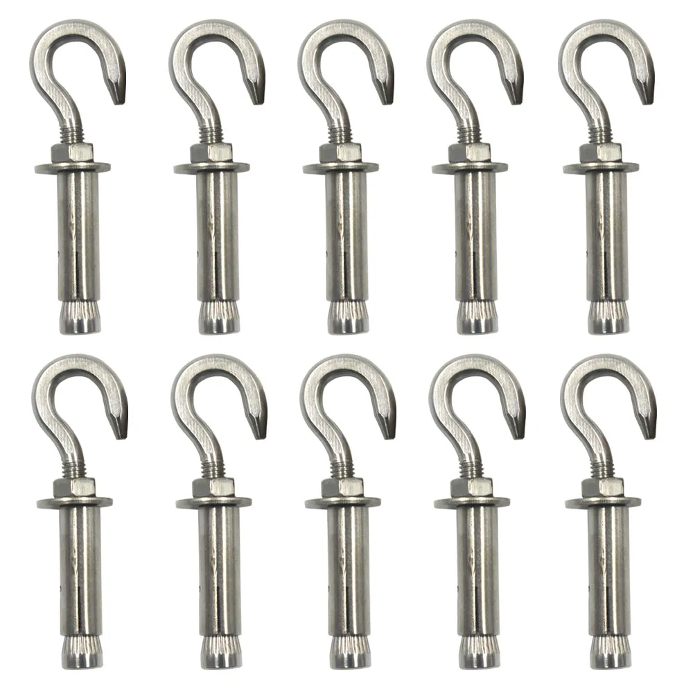 2Pcs//Lot Expansion Bolt Stainless Steel Expansion Screw Hardware Fittings Explosion Screw M6x50//60//80//100Mm Silver M8 70mm