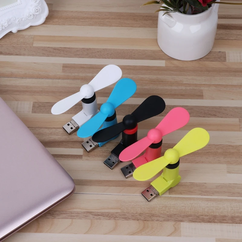 

USB 180 degree Rotating Fan Micro USB & USB Cooling Fan Mobile Phone USB Gadget Fans For Android Phone Laptop Power Bank