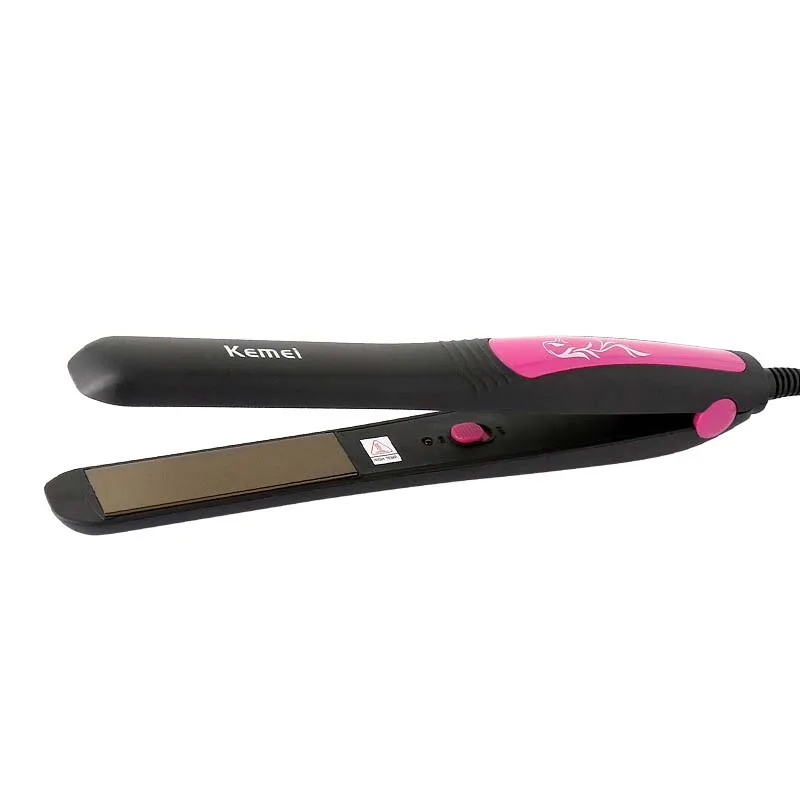 

Kemei KM-328 hair straightener straight hair bar hair artifact ceramic panel hair straightener