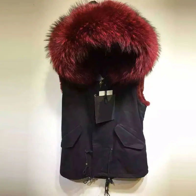 Cheap Red Wine inside short waistcoat black women coat