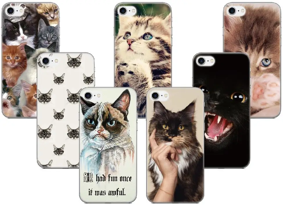 

Funny Cat Phone Case Fo ZTE Blade A6 A522 A512 A510 A520 A530 X3 Axon 7 V7 Lite V8 Mini V9 Vita L5 A610 A602 Nubia M2 Z17 Cover