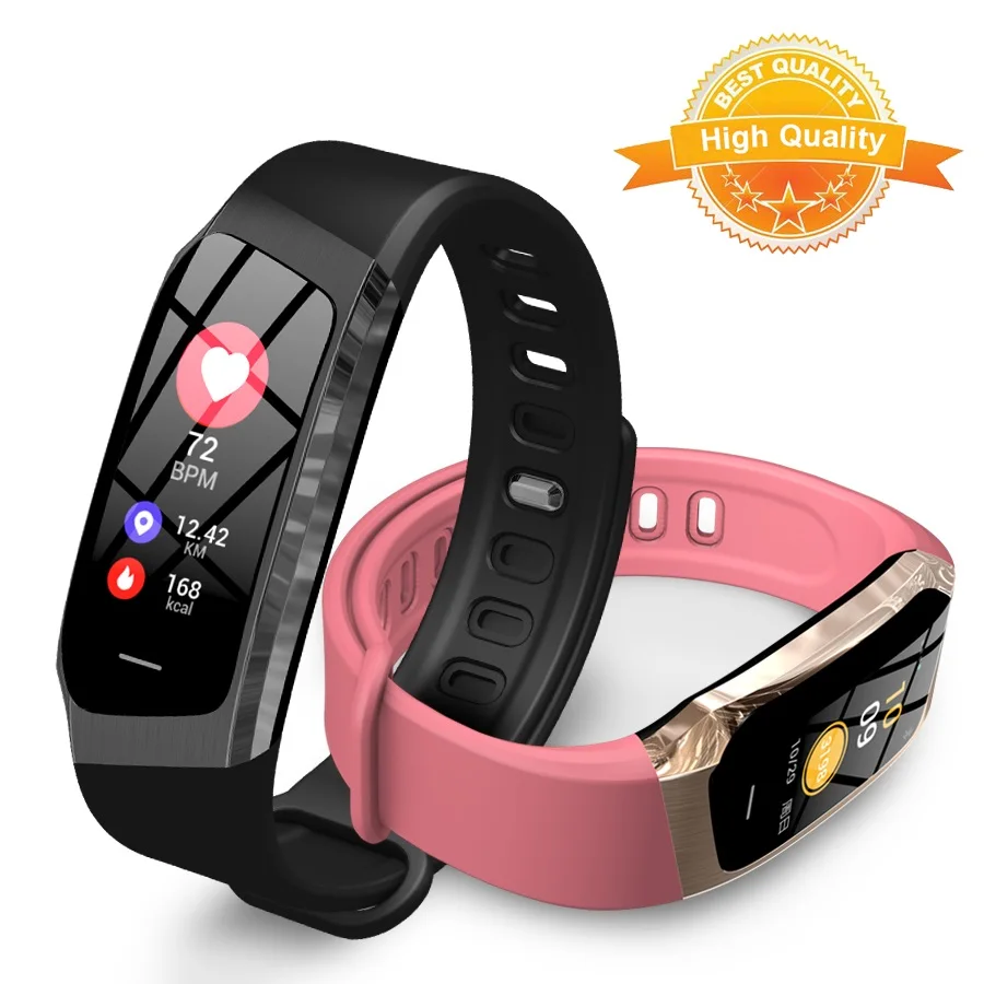 

Smart Bracelet E18 Bracelet Heart Rate Monitor Fitness Tracker Monitor Life Waterproof Sports Wristwatch for Android IOS Phone