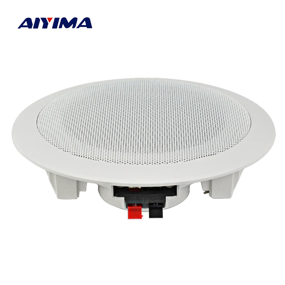 

AIYIMA 5 Inch Ceiling Speaker 3-10W Public Broadcast Background Music Audio Speaker for Home