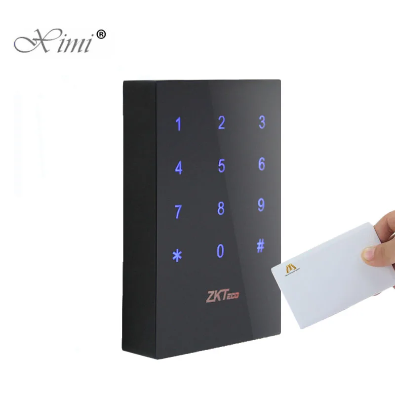ZK KR702 13 56 МГц IC кард-ридер Wiegand34 с полным сенсорным ключом IP65 Водонепроницаемый |