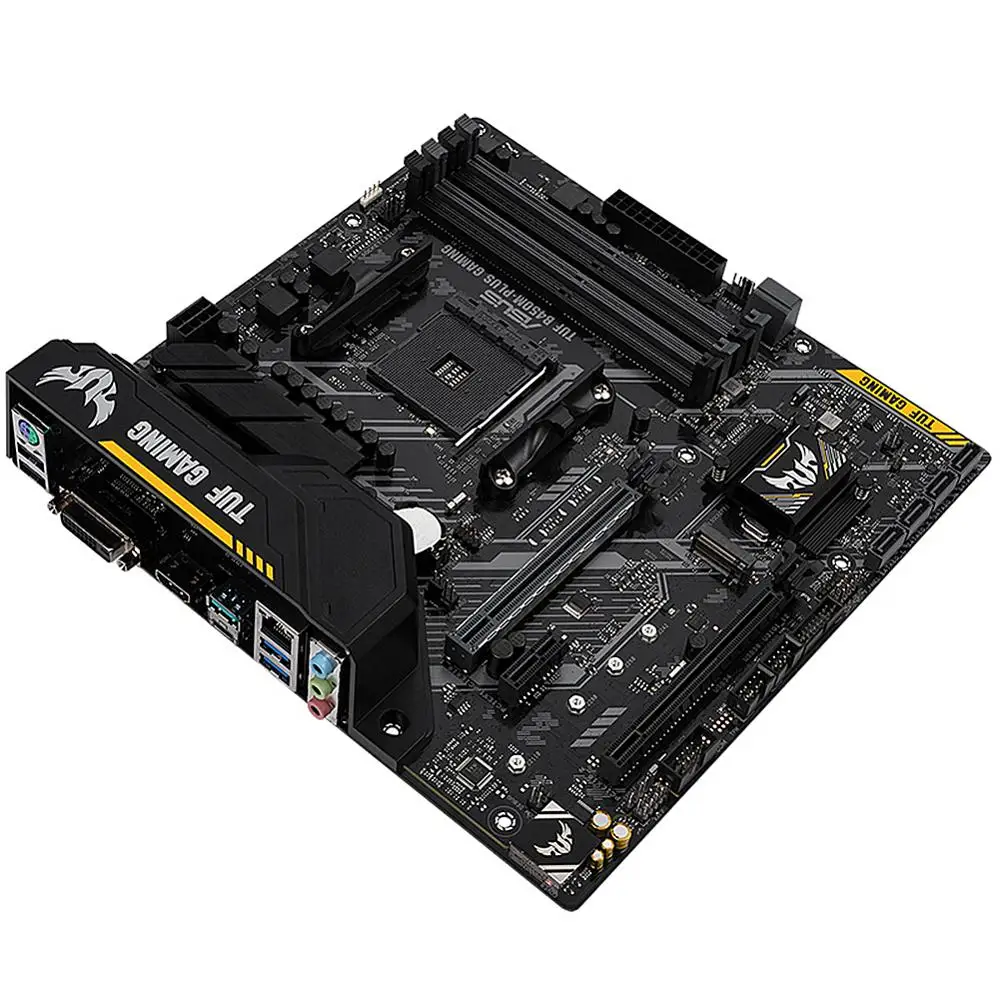 Материнская плата ASUS TUF B450M-PLUS ATX AM4 Socket GAMING AMD B450 настольная двухканальная материнская плата DDR4