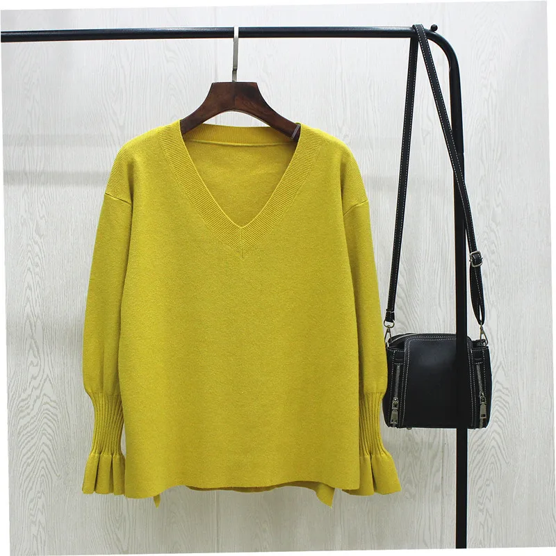 

2018 New Arrival Spring Autumn Winter Pullover Women Basic Knitted O Neck Sweater Female Solid Pullovers Warm Long Sleeve