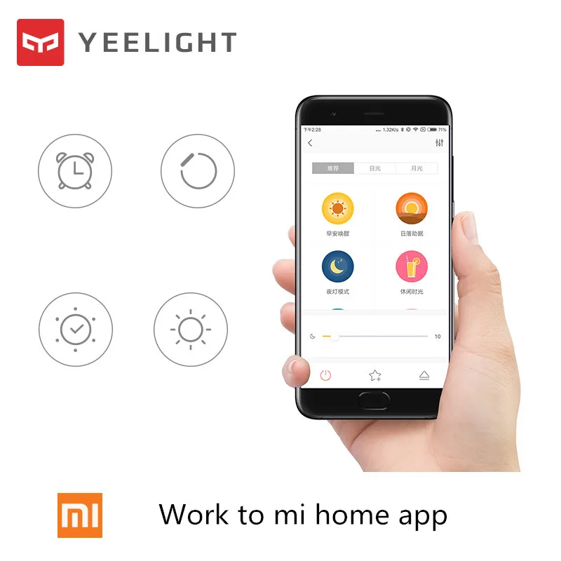  Xiaomi Yeelight Led ceiling Pro 650mm RGB 50W work to mi home app and google home and For amazon Ec - 32835884189