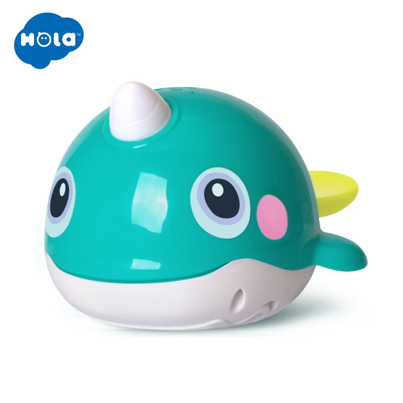 Billige HOLA 8101 Bad Spielzeug Baden Tüllen Blase Whale bad Spielzeug für Kinder Wasser Schwimmen dusche kid