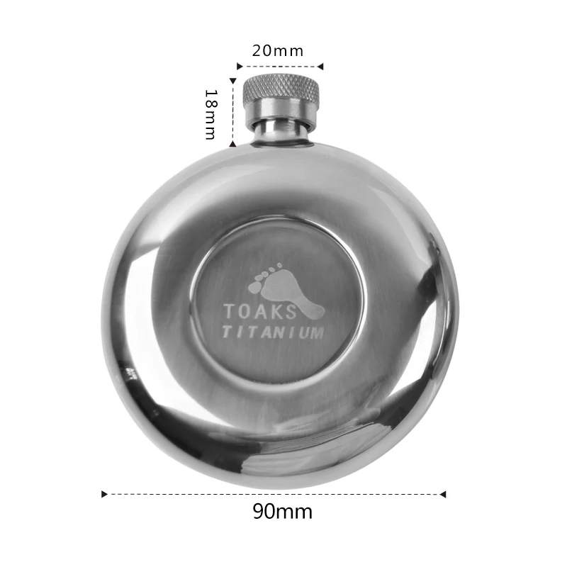 TOAKS 150 мл титановая фляга для походов на открытом воздухе
