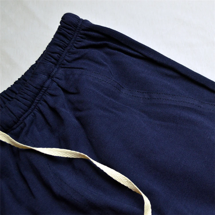 Plus Size Super Soft 100% Cotton Spring Summer Autumn Men's Sleep bottoms Pajamas Bottoms Sleepwear Pants Pajamas for sleeping Mens pyjamas Pants07