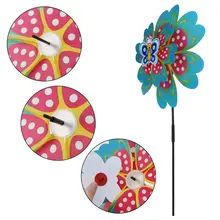 1 шт. Новое поступление мультфильм бабочка ветер Спиннер игрушки в виде ветряной мельницы Дети Детский двор колеса вертушка красочные игрушки подарки