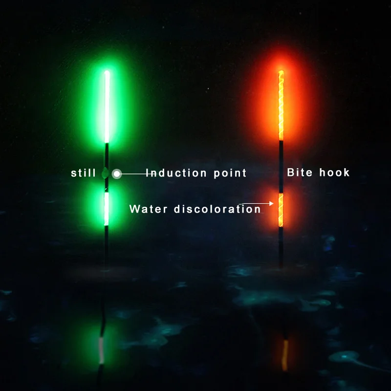 

3 Pcs Smart Fishing Float LED Light Night Luminous Fishing Floats Remind Automatically FH99