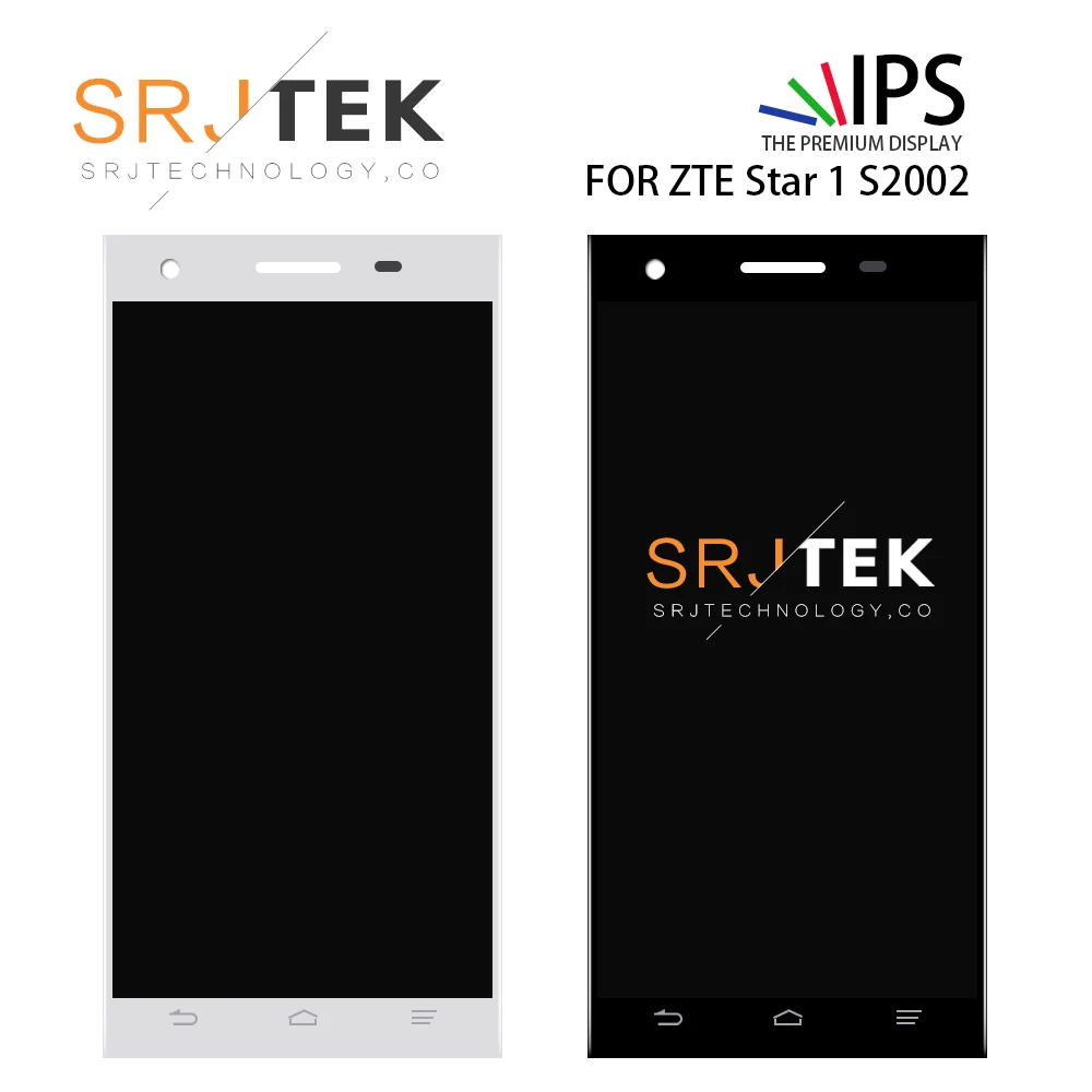 

SRJTEK 5.0" LCD For ZTE Star 1 S2002 Display Screen Star1 LCD Touch Digitzer S 2002 Glass Sensor Matrix Assembly Replacement