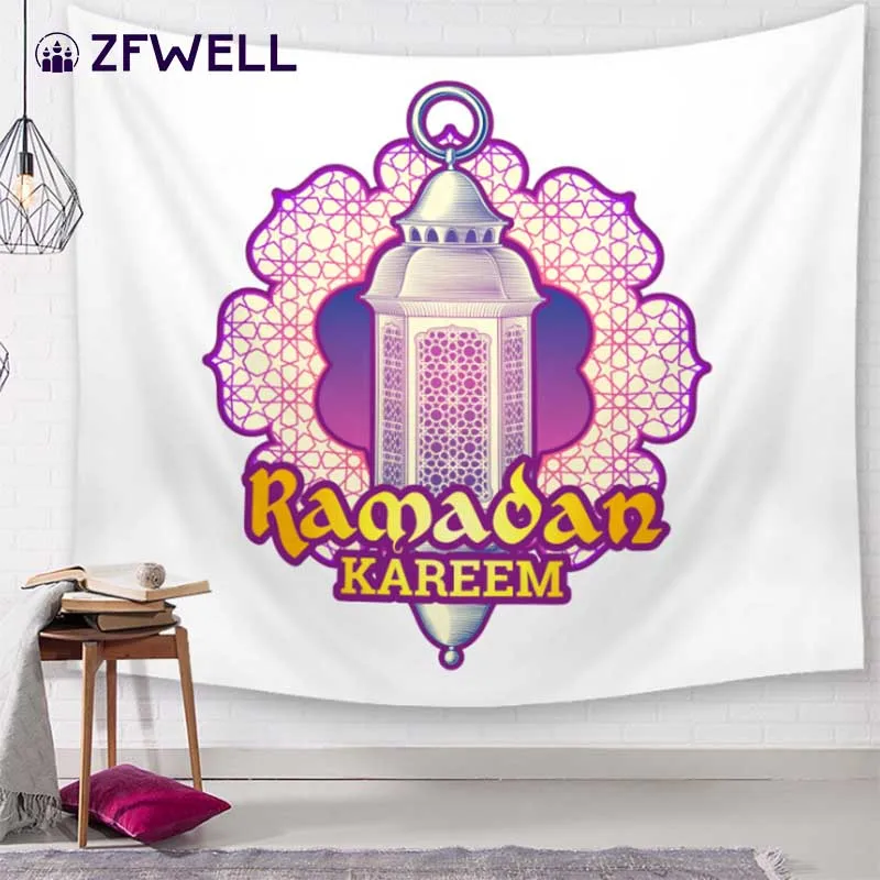 ZFWELL исламский Eid al-Adha гобелен декоративный брезент гобелен настенный, для дома Текстиль фон макет декорации 9