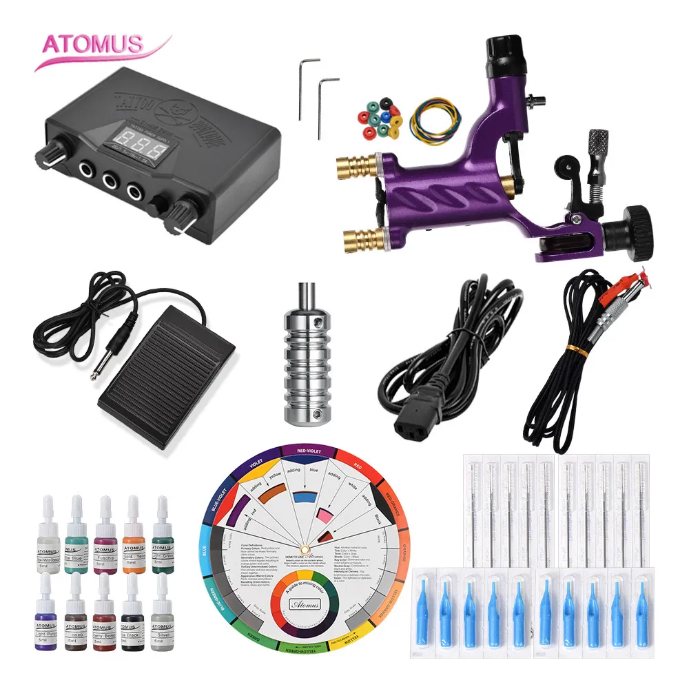 

Rotary Tattoo Machine Gun Pen Tatuaje Tatuador Tatuagem Iniciante Equipo Para Tatuar Tattoo Pen Machine Set Kit Tatouage Set Kit