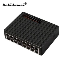 Kebidumei 16-Порты и разъёмы Настольный Ethernet-коммутатор/Fast Ethernet сетевой коммутатор концентратор LAN/полный или полудуплекс Exchange с вилкой ЕС/США