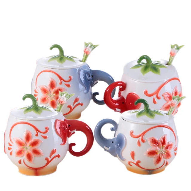 1piece Best 3d Cute Enamel Porcelain Elephant Mug With Head Animal Ceramic Coffee Cartoon Mug Whit 1piece Best 3d Cute Enamel Porcelain Elephant Mug With Head Animal Ceramic Coffee Cartoon Mug Whit