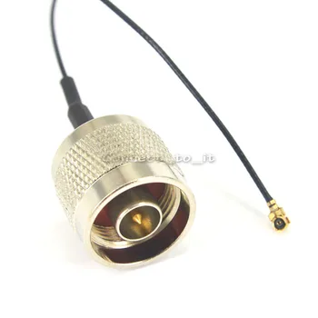 

100 Pieces Free shipping by DHL Extension Cord N plug male to ufl/IPX female Jack connector pigtail cable 1.13 cable 15cm