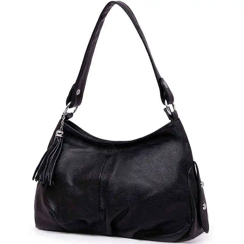 

2019 Genuine Leather Women Messenger Bags Crossbody Bags High Quality Fashion Female Shoulder Bags Zipper Handbags tote bag HB14