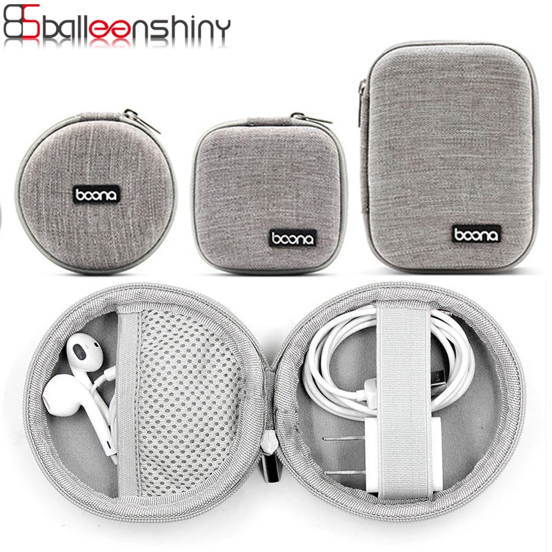 

BalleenShiny Hard Shell Earphone Storage Bag Mini Portable Case EVA Bluetooth Bag Data Cable Charger U Disk Protective Cover