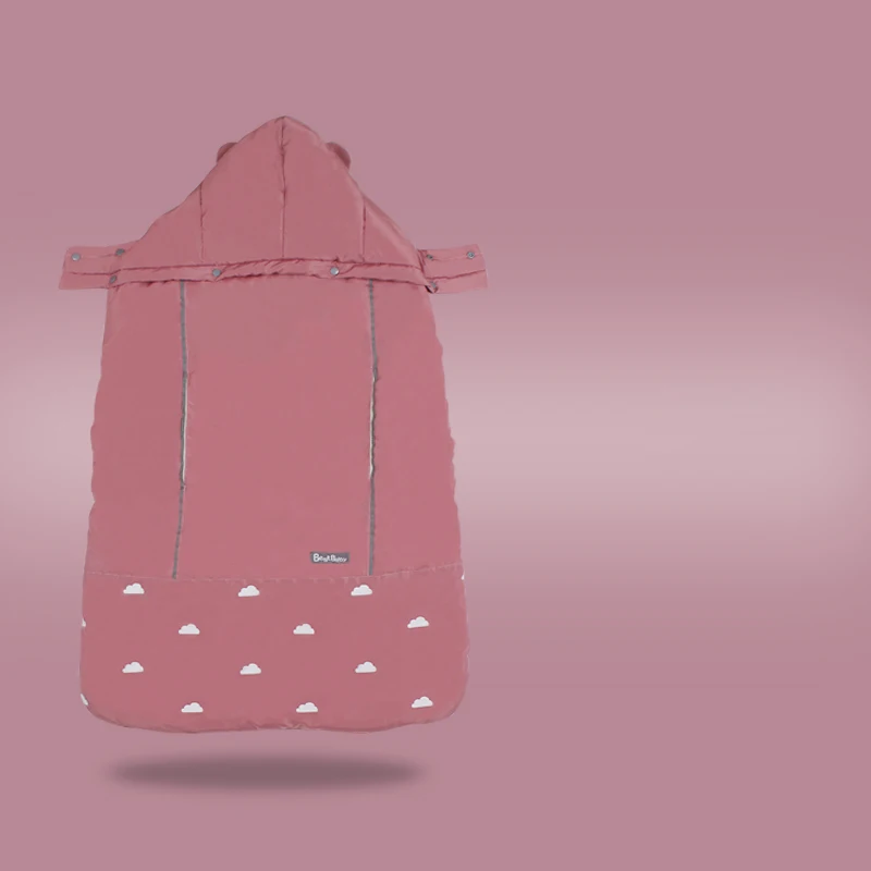 Чехол для детской коляски с защитой от ветра дождя снега и бархатной
