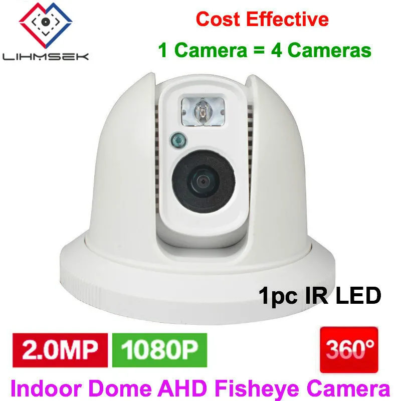 Lihmsek 1080P 2MP 360 градусов широкоугольная панорамная AHD камера CCTV инфракрасная