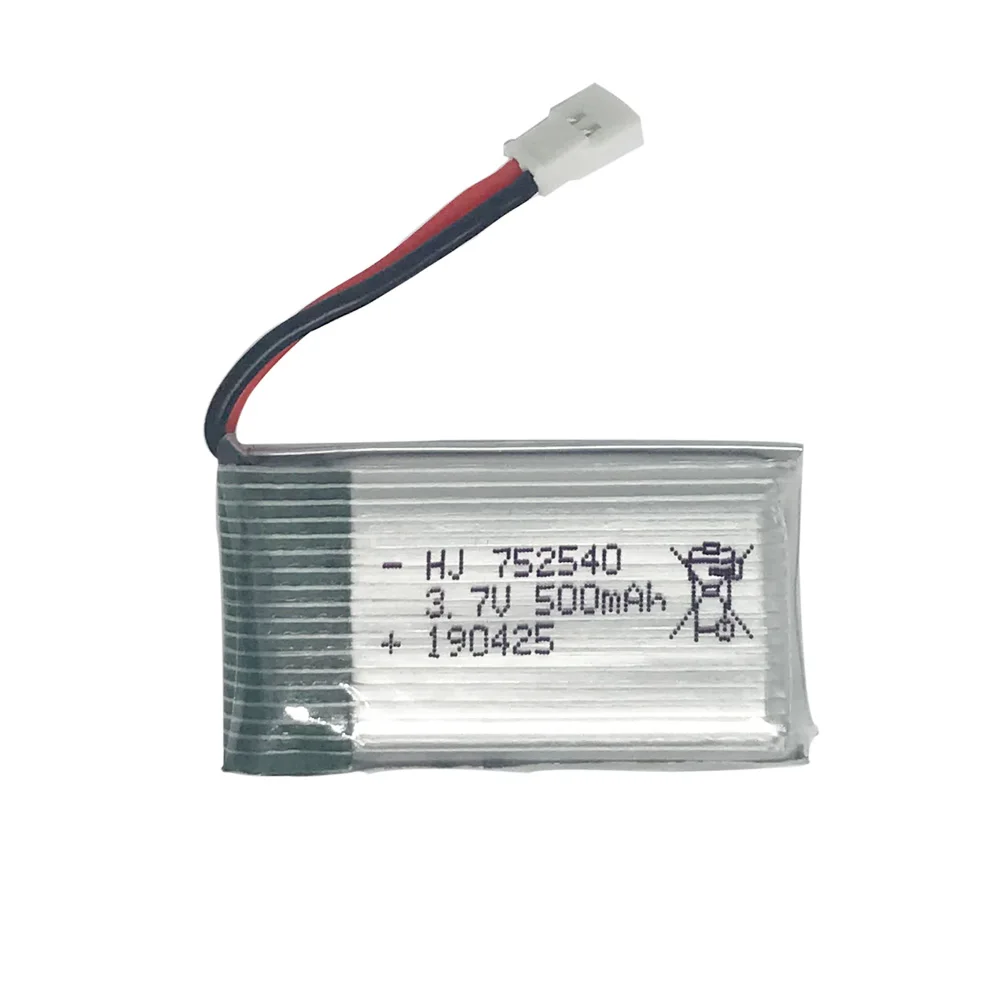 3,7 V 500 mAh Lipo аккумулятор с зарядным устройством для Syma X5C X5SW M68 Cheerson CX-30 H5C Квадрокоптер 3,7 V 500 mAh Li-po аккумулятор 752540