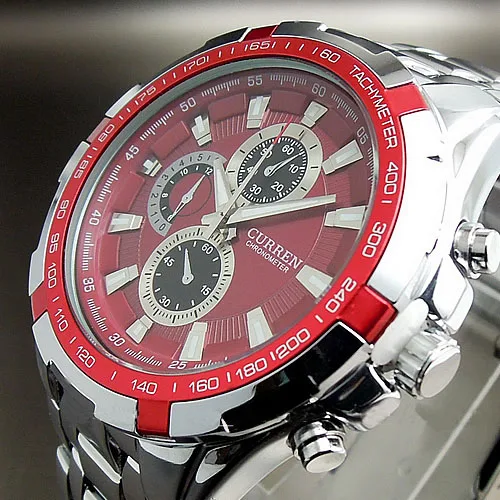 

Promotion! 2016 New Fashion Men sports Watch Tag Brand Watch Adjustable Full Stainless Steel Strap Wrist Men Watch Free Shiping