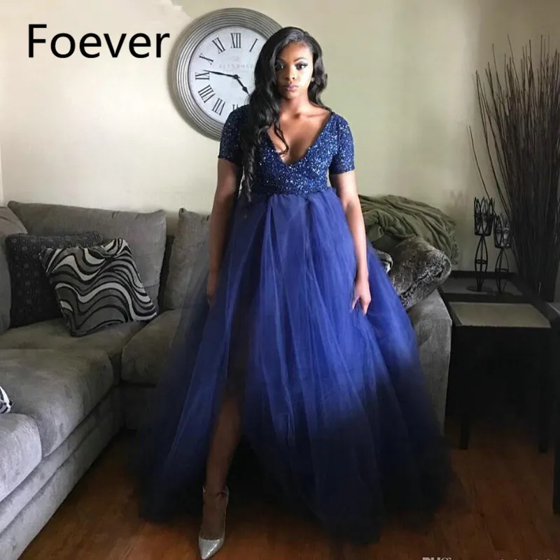 royal blue prom dresses 2019 plus size