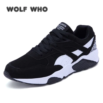 

WOLF WHO Spring Autumn Men Casual Shoes adult Suede Breathable Fashion Sneakers male Outdoors walking Men Shoes krasovki X-114