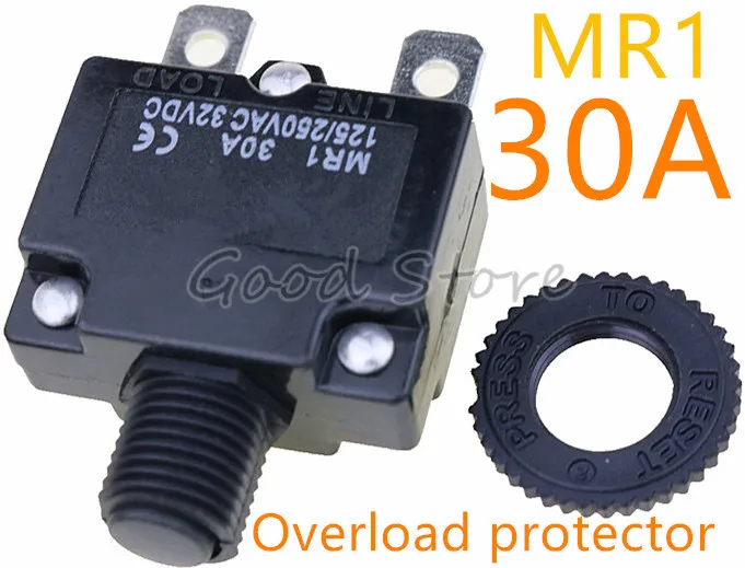1pcs Reset thermal switch MR1 30A 125/250VAC 32VDC overload protection circuit breaker protector | Обустройство дома