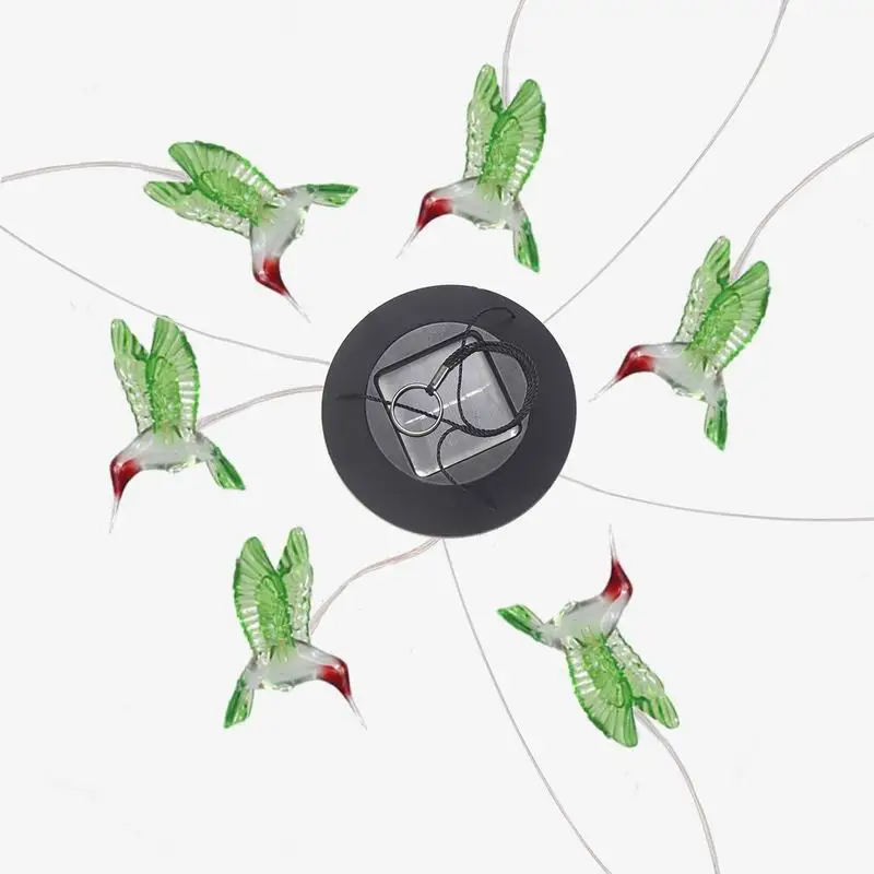Chiclits Outdoor LED Solar Light Color-Changing Hummingbirds dragonfly Butterfly Wind Chime Lamp For Home Garden Decoration (5)