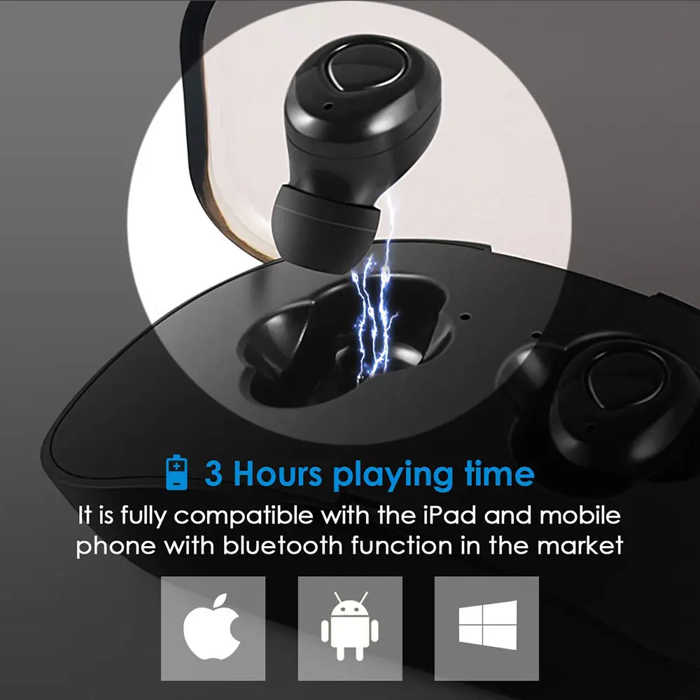 X18 With Charging Box Bluetooth Earphone TWS Sport Headset in Ear Wireless Earphones 2019 Hot Sell Air Earpiece Earbud Pods mini