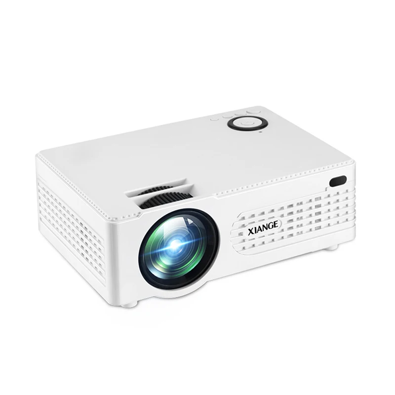 

Original white Mini Projector Full HD LED Projector Audio HDMI USB Mini Proyector Home Theater Media Player Beamer EU-plug
