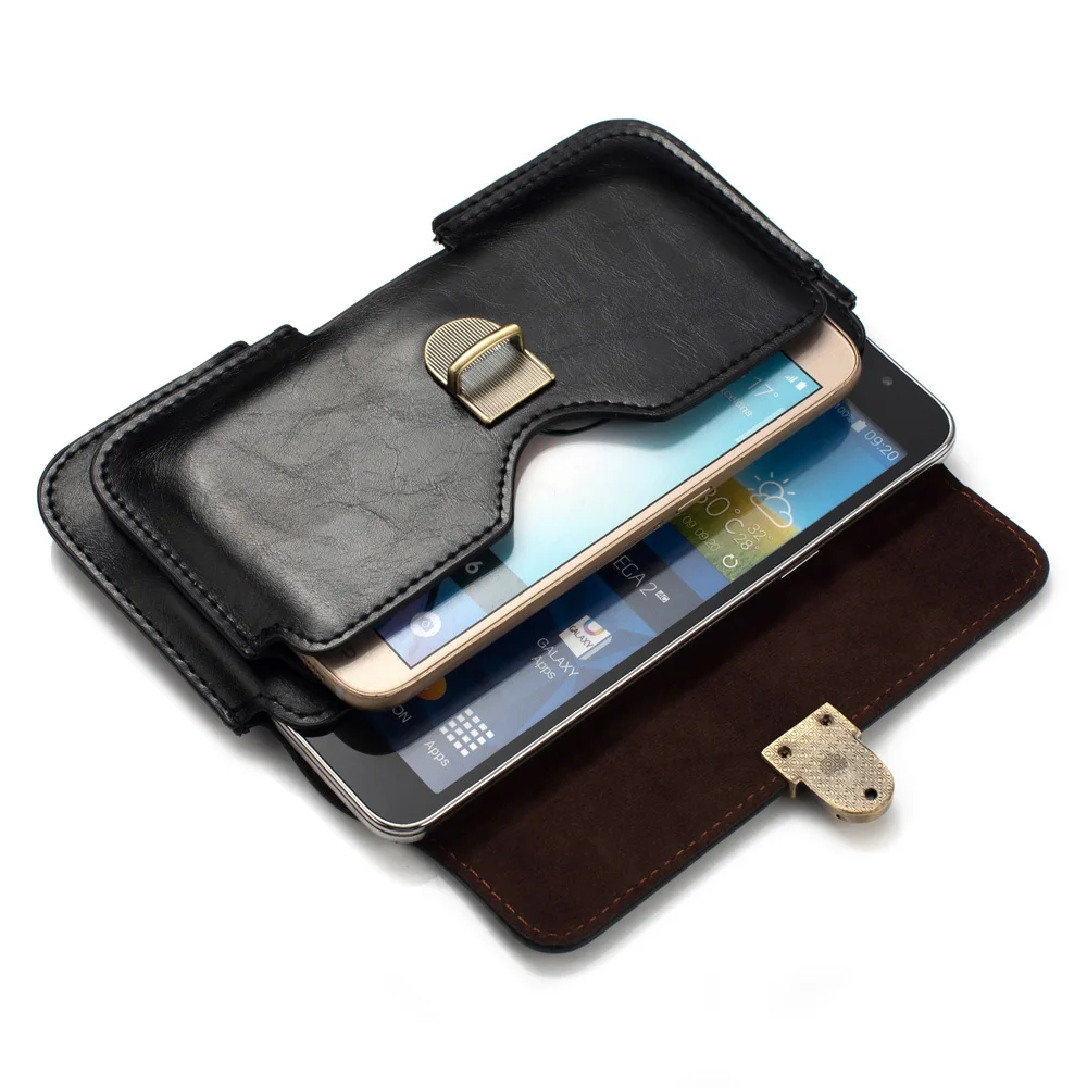 Открытый чехол с зажимом для ремня, сумка-Фанни для huawei P20 Pro, сумка для телефона, чехол из искусственной кожи, поясные сумки для iphone X, 6s, 7, 8 Plus, чехол