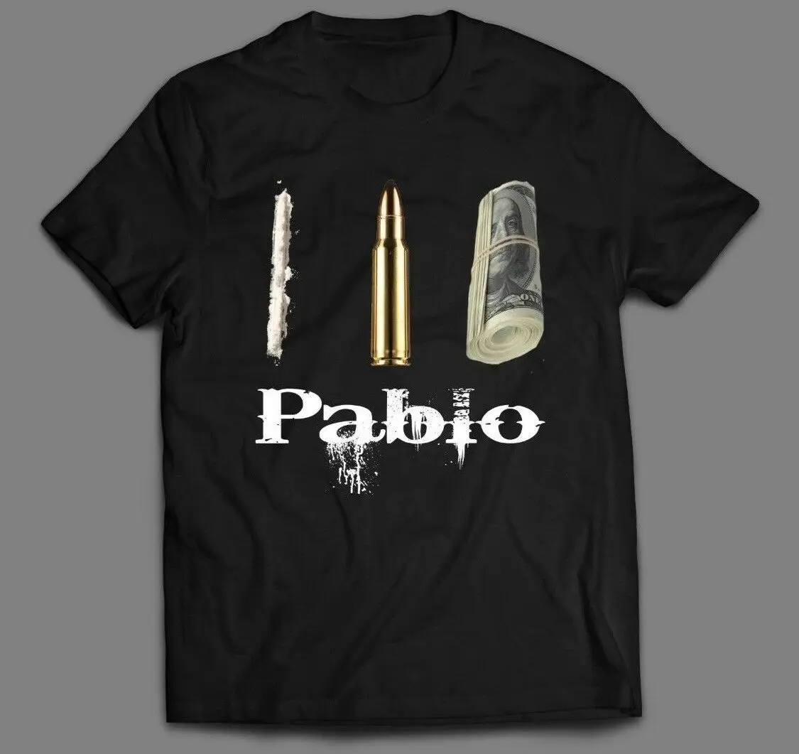 PABLO ESCOBAR DRUGS POWER AND MONEY *OLDSKOOL SHIRT* *CUSTOM T-SHIRT | Мужская одежда