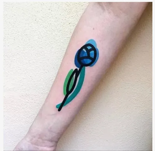 Татуировка в форме листа стикер водонепроницаемый временный поддельные татуировки растения цветы дерево рука плечо руки девушки дети боди-арт 10,5X6 cm - Цвет: SF3245