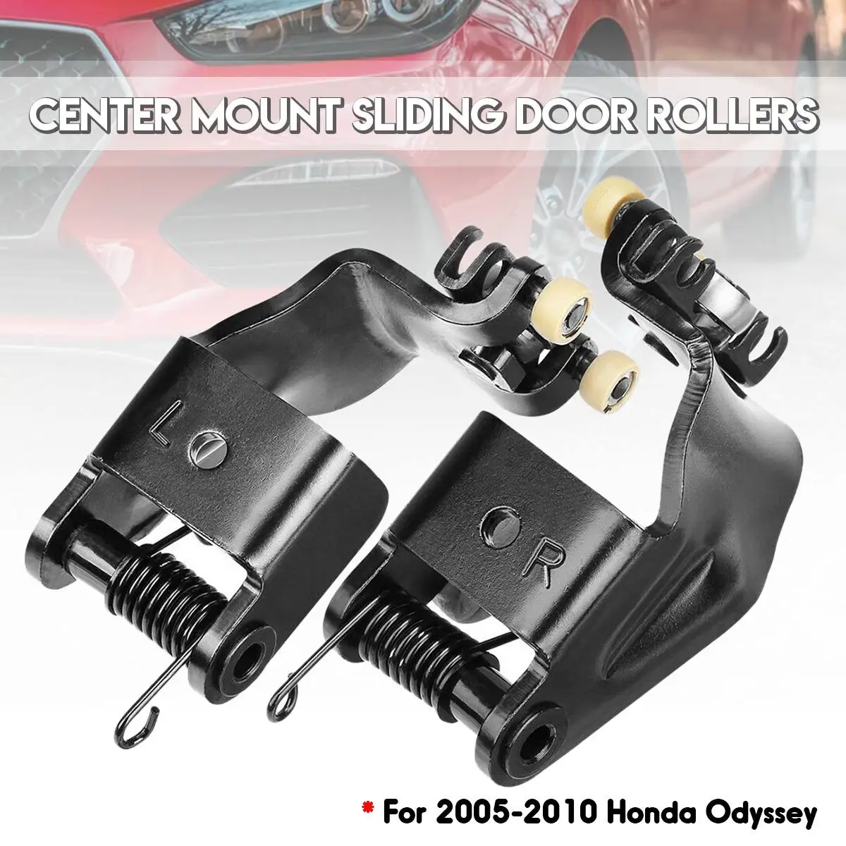 

2pcs Left & Right Center Mount Sliding Door Rollers For 2005-2010 Hond a Odysseiy EX Submodel Car Door and Car Body Connectors