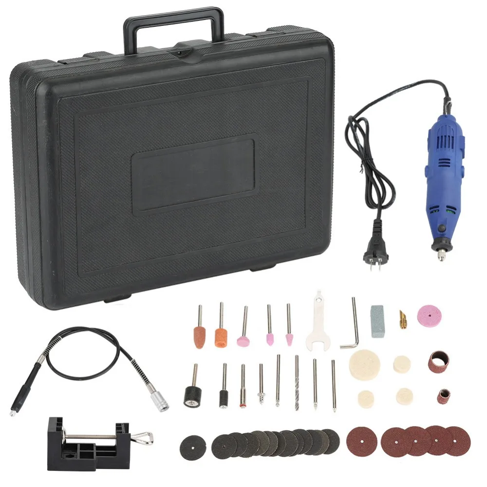 

180W 8000-30000rmp Variable Speed Electric Grinder Rotary Tool Polishing Kit AC220V CN Plug