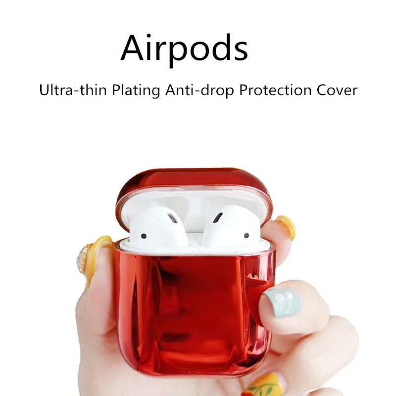 

Headphone Case For Airpods Case Luxury Hard Cases Ultra-thin Plating Anti-drop Protection Cover For Air Pods Accessories Coque