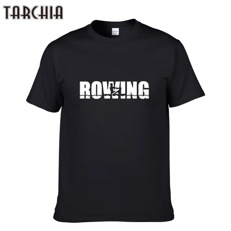 

TARCHIA 2018 new fashion rowing arrive summer t-shirt cotton tops tees men short sleeve boy casual homme tshirt t shirt plus