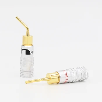 Pin Banana B430G Nakamichi 2mm Pin Speaker Banana Plug Adapter Wire Connector Gold Plated