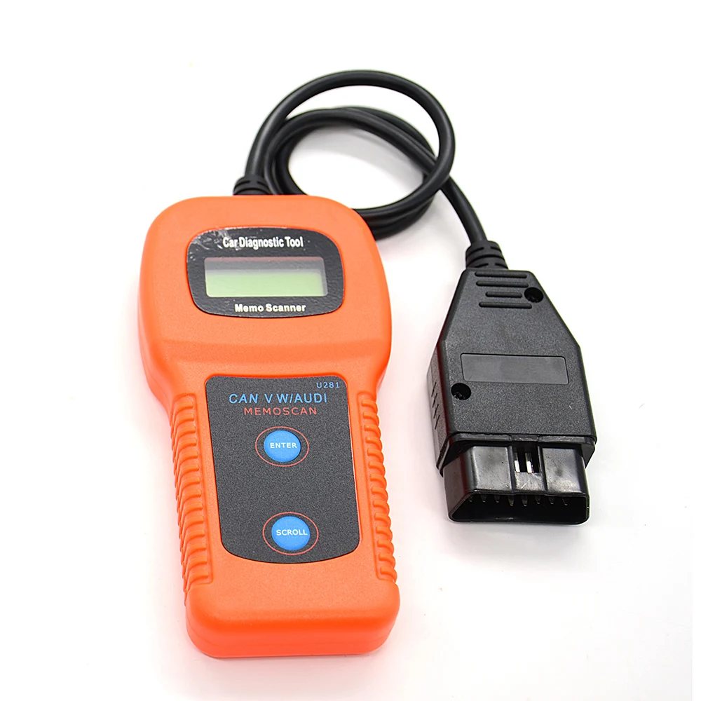 U281 Outil de Diagnostic Voiture: Lecteur de Code OBD2 avec Lecture et Effacement des DTC, Compatible Prise OBD 1 & OBD 2