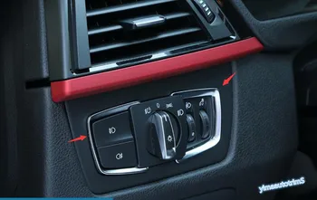 

Lapetus Accessories Interior Front Head Lights Switch Frame Cover Trim ABS Fit For BMW 3 Series F30 316i 320i 328i 2013 - 2017