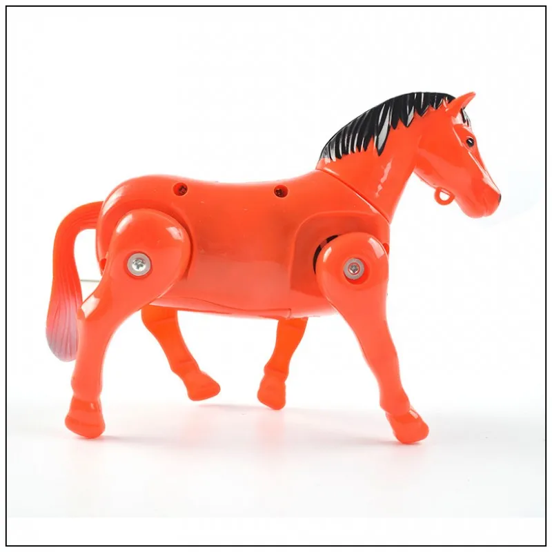 1 шт. детская игрушка электрическая лошадь пони вращающаяся вокруг ворса развивающий подарок белый красный цвета электронная игрушка Дети