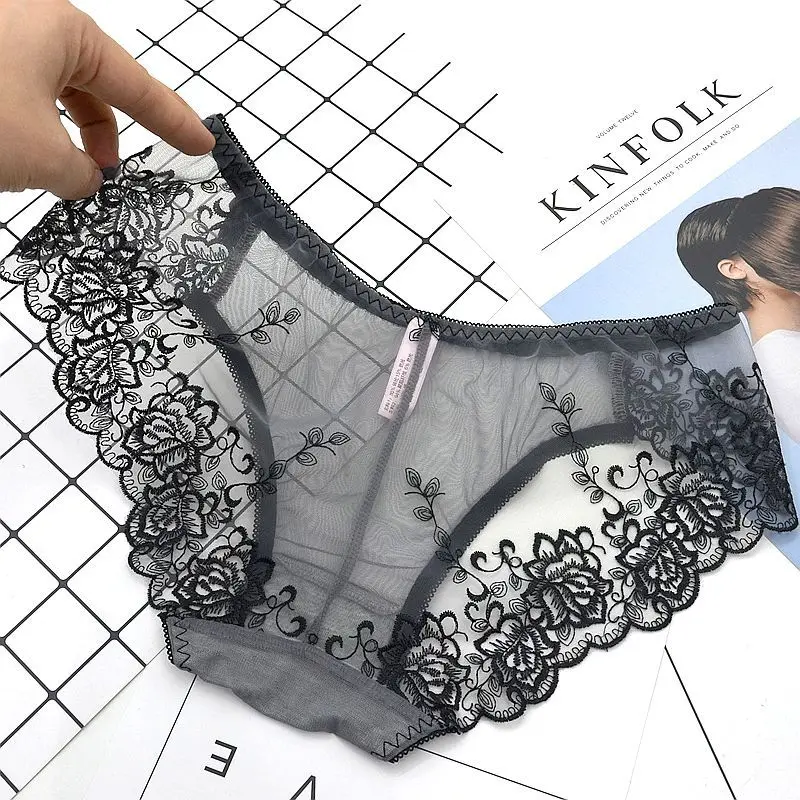 Women Underwear sexy lace women's panties transparent briefs seamless panties lingerie women female pants The embroidery under Women Underwear sexy lace women's panties transparent briefs seamless panties lingerie women female pants The embroidery under
