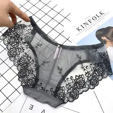 Women Underwear sexy lace women’s panties transparent briefs seamless panties lingerie women female pants The embroidery under